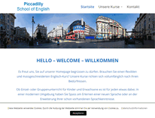 Tablet Screenshot of piccadilly-english.ch